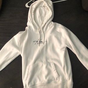 This is a white hoodie